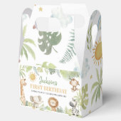 Safari Oerwoud Animals Verjaardag Favoriet Box Bedankdoosjes (Geopend)