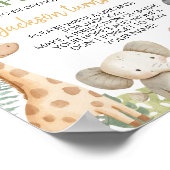 Safari Oerwoud Animals Verjaardag Tijd Capsule Sig Poster (Hoek)