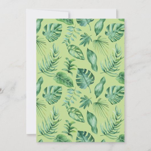 Safari Oerwoud Animals Vier per dag, vier jaar Wil Kaart (Achterkant)