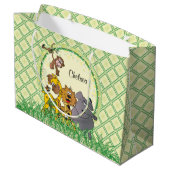 Safari Oerwoud Baby Animal Baby shower Groot Cadeauzakje (Achterkant Gekanteld)
