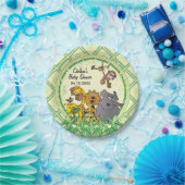 Safari Oerwoud Baby Animals - Baby shower Papieren Bordje (Feest)