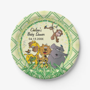 Safari Oerwoud Baby Animals - Baby shower Papieren Bordje