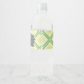 Safari Oerwoud Baby Animals - Baby shower Waterfles Etiket (Achterkant)