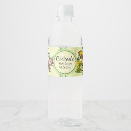 Safari Oerwoud Baby Animals - Baby shower Waterfles Etiket