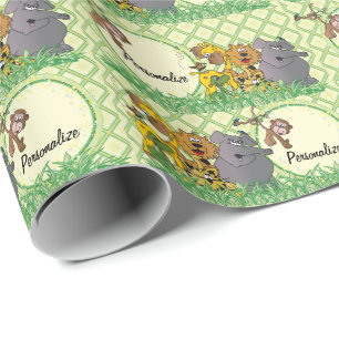 Safari Oerwoud Baby Animals Cadeaupapier
