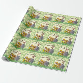 Safari Oerwoud Baby Animals Cadeaupapier (Uitgerold)