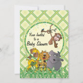 Safari Oerwoud Baby Animals Kaart (Voorkant)