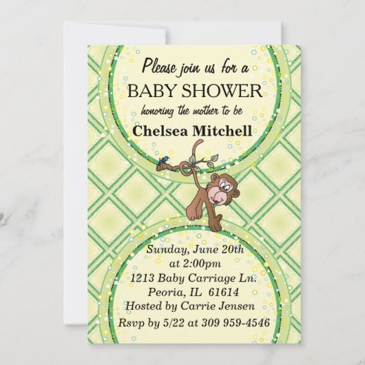 Safari Oerwoud Baby Animals Kaart (Achterkant)