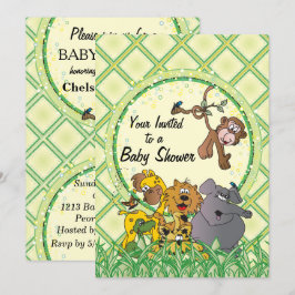Safari Oerwoud Baby Animals Kaart