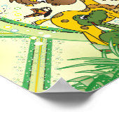 Safari Oerwoud Baby Animals Poster (Hoek)