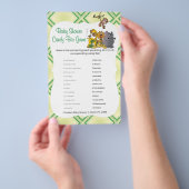 Safari Oerwoud Baby Animals - Snoep Bar Flyer (Hand)