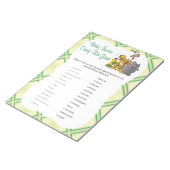 Safari Oerwoud Baby Animals - Snoep Bar Notitieblok (Schuin)