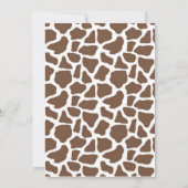 Safari Oerwoud Baby Boy Shower Invitation Kaart (Achterkant)