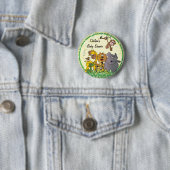 Safari Oerwoud Baby Dieren | BABY SHOWER Ronde Button 5,7 Cm (In situ)