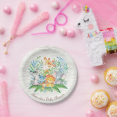 Safari Oerwoud Baby shower 7" Bord (Feest)