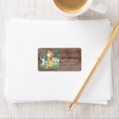 Safari Oerwoud Baby shower adreslabel Etiket (Insitu)