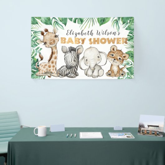 Safari Oerwoud Baby shower Banner (Beurs)