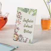 Safari Oerwoud Baby shower Dessert Table Reclamebord Met Voetstuk (Insitu)