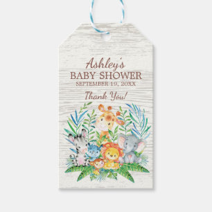 Safari Oerwoud Baby shower Favor Gift Label Cadeaulabel