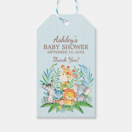 Safari Oerwoud Baby shower Favor Gift Label Cadeaulabel