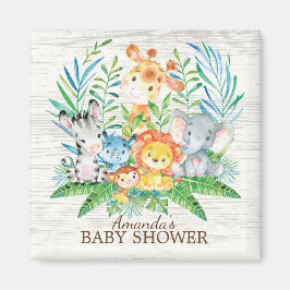 Safari Oerwoud Baby shower Favor Magnet