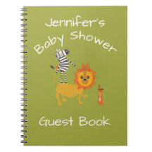 Safari Oerwoud Baby shower Guest Book