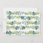 Safari Oerwoud Baby shower Hartelijk dank Bedankkaart (Achterkant)