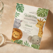 Safari Oerwoud Baby shower Kaart