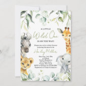 Safari Oerwoud Baby shower Kaart (Voorkant)