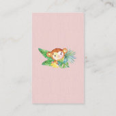 Safari Oerwoud Baby shower Luier Raffle Ticket Informatiekaartje (Achterkant)