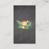 Safari Oerwoud Baby shower Luier Raffle Ticket Informatiekaartje (Achterkant)