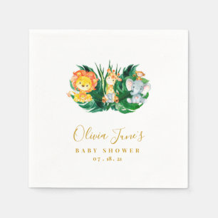 Safari Oerwoud Baby shower Servet