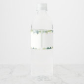 Safari Oerwoud Baby shower Waterfles Etiket (Achterkant)