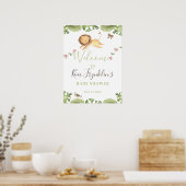 Safari Oerwoud Baby shower Welkomstteken Poster (Keuken)