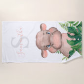 Safari Oerwoud-badhanddoek Strandlaken (Voorkant)