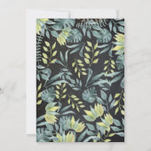 Safari Oerwoud Birthday Invitation, Chalkboard Kaart (Achterkant)