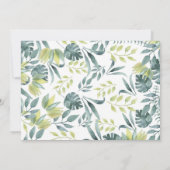 Safari Oerwoud Birthday Uitnodiging met foto (Achterkant)