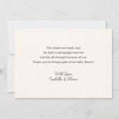 Safari Oerwoud Boy Baby shower bedankkaart Kaart (Achterkant)