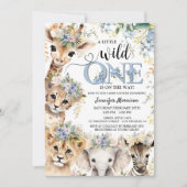 Safari Oerwoud Boy Baby shower Kaart (Voorkant)