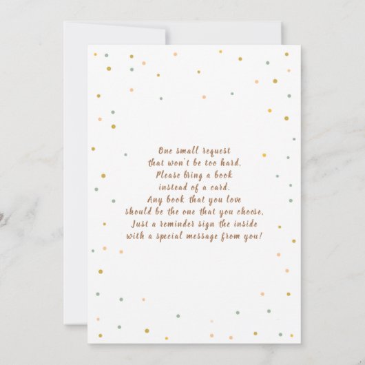 Safari Oerwoud Boy Baby shower Kaart (Achterkant)