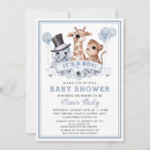 Safari Oerwoud Boy Baby shower Kaart (Voorkant)