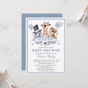 Safari Oerwoud Boy Baby shower Kaart