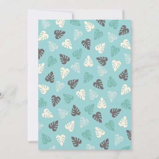 Safari oerwoud Boy Baby shower uitnodiging (Achterkant)