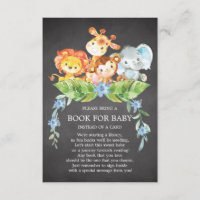 Safari Oerwoud Boys Baby shower Boek voor Baby