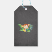 Safari Oerwoud Boys Baby shower Favor Gift Label Cadeaulabel (Achterkant)