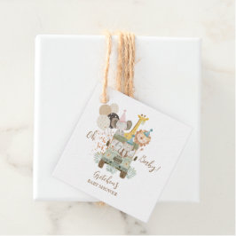 Safari Oerwoud Dieren Boho Baby shower Bedankjes Labels
