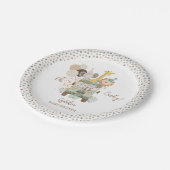 Safari Oerwoud Dieren Boho Baby shower Papieren Bordje (Gekanteld)