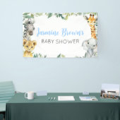 Safari / Oerwoud dieren digitale achtergrond, bann Spandoek (Beurs)