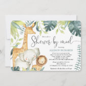 Safari oerwoud dieren Douche per post baby shower Kaart (Voorkant)
