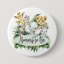 Safari Oerwoud Dieren Mama om baby shower pin te z